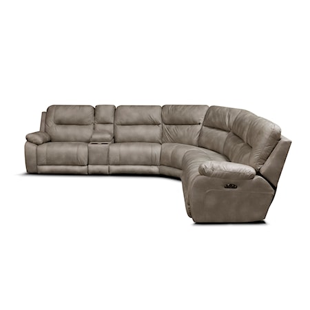 6-Piece Sectional Sofa with Power Headrest