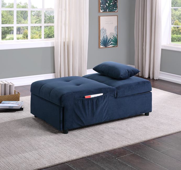 Homelegance Garrell Lift Top Storage Bench with Pull-out Bed