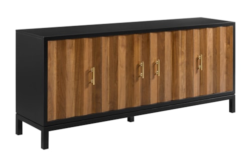 Transitional 4-Door TV Console