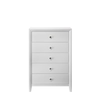 Contemporary 5-Drawer Bedroom Chest