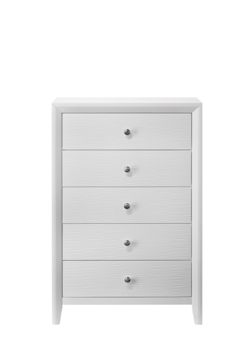 Contemporary 5-Drawer Bedroom Chest