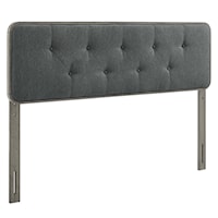 Tufted King Fabric and Headboard