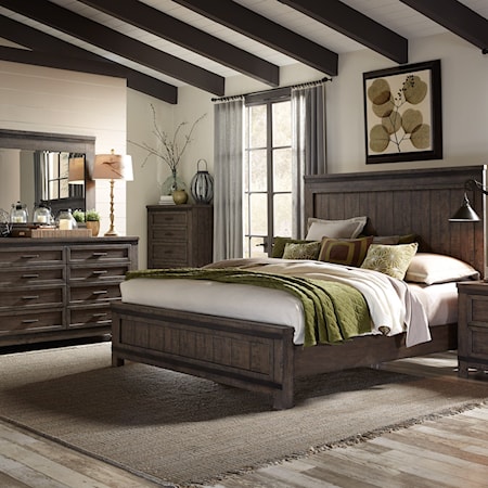 4-Piece California King Panel Bed Set