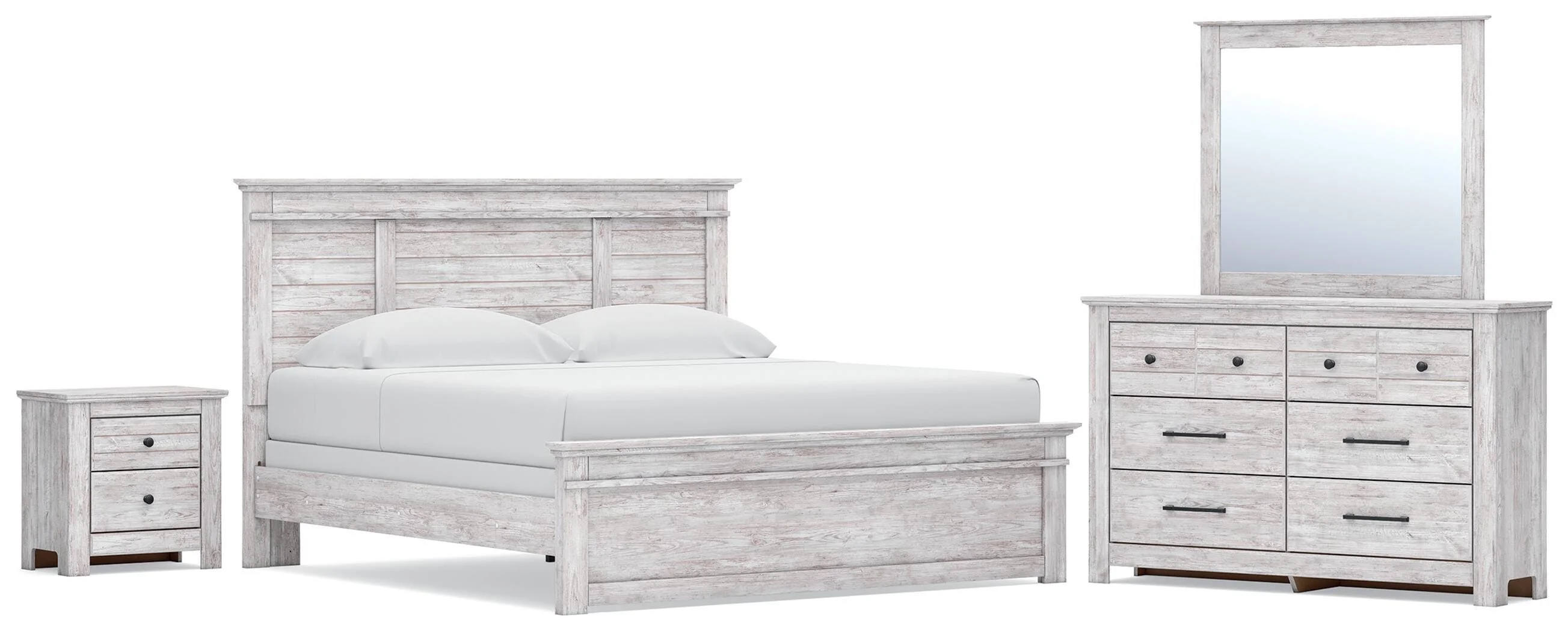 Ashley Signature Design Makidern PCB1171B41 King Panel Bed, Dresser And ...