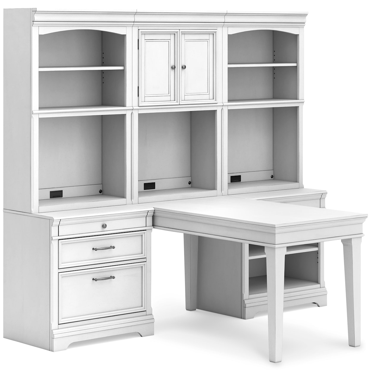 Signature Design by Ashley Kanwyn 6-Piece Peninsula Desk