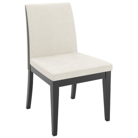Uph. Dining Side Chair w/Wood Detailing