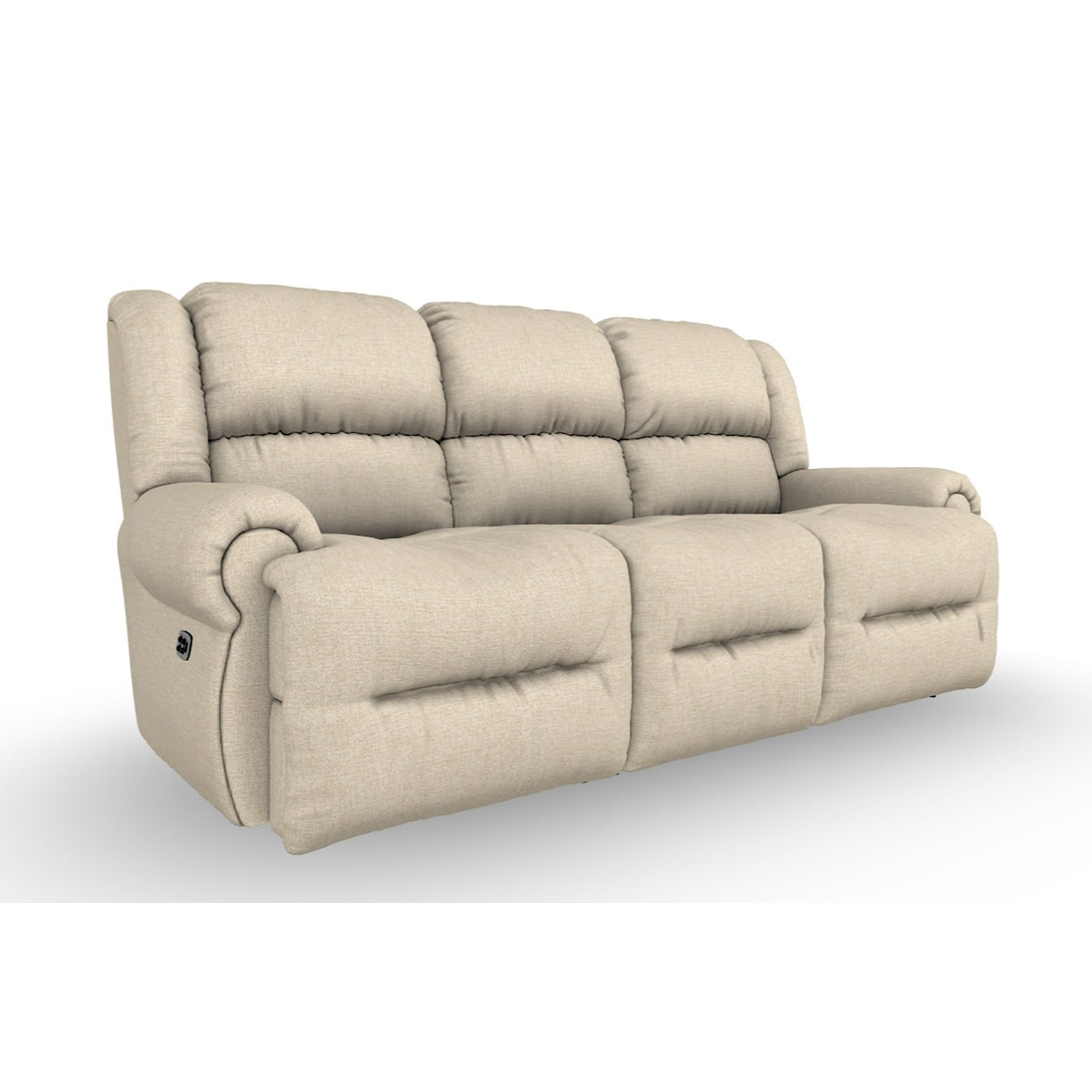 Best Home Furnishings Genet Power Tilt Headrest Sofa with Tray - Fabric