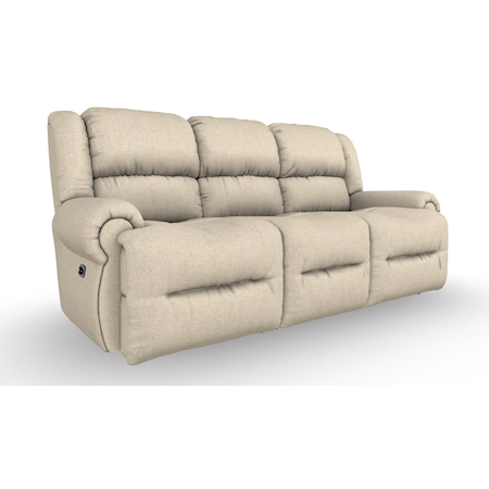 Casual Power Space Saver Sofa with Tilt Headrests