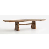 Rustic Dining Table with Extension Leaves