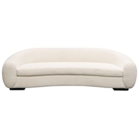 Contemporary Sofa with Gently Sloped Back