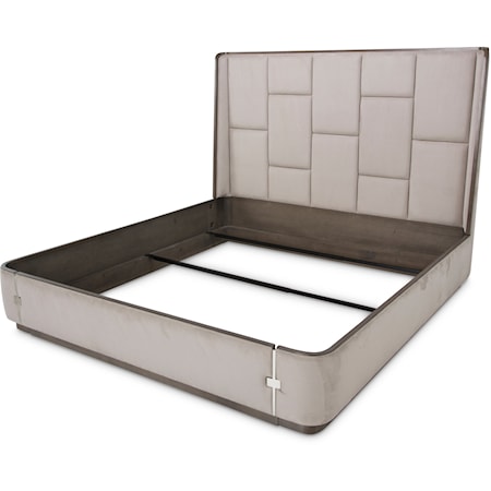 Contemporary Queen Multi-Panel Bed