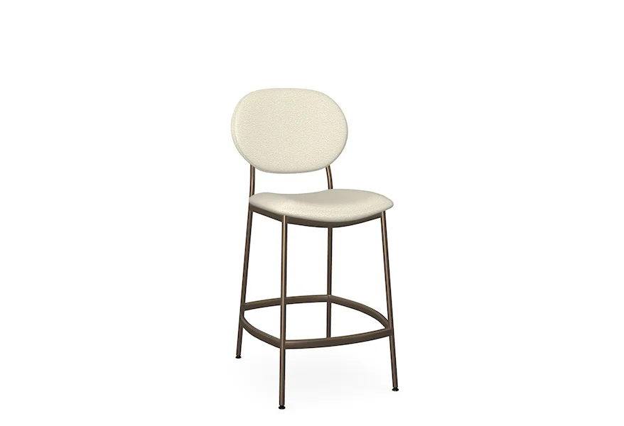 Boudoir Cassandra Non-Swivel Counter Stool by Amisco at Esprit Decor Home Furnishings