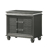 Adira Contemporary 2-Drawer Night Stand