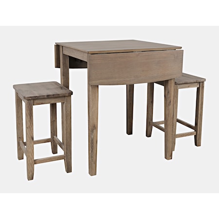 3 Piece Counter Table and Stool Set