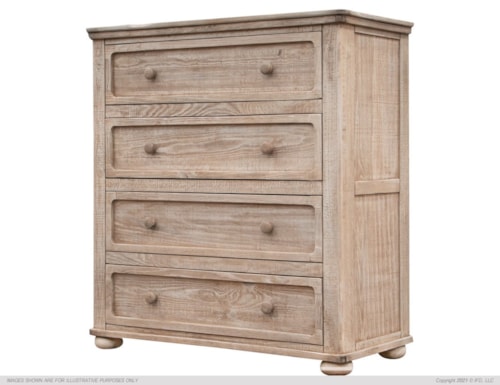 Cottage 4-Drawer Bedroom Chest 