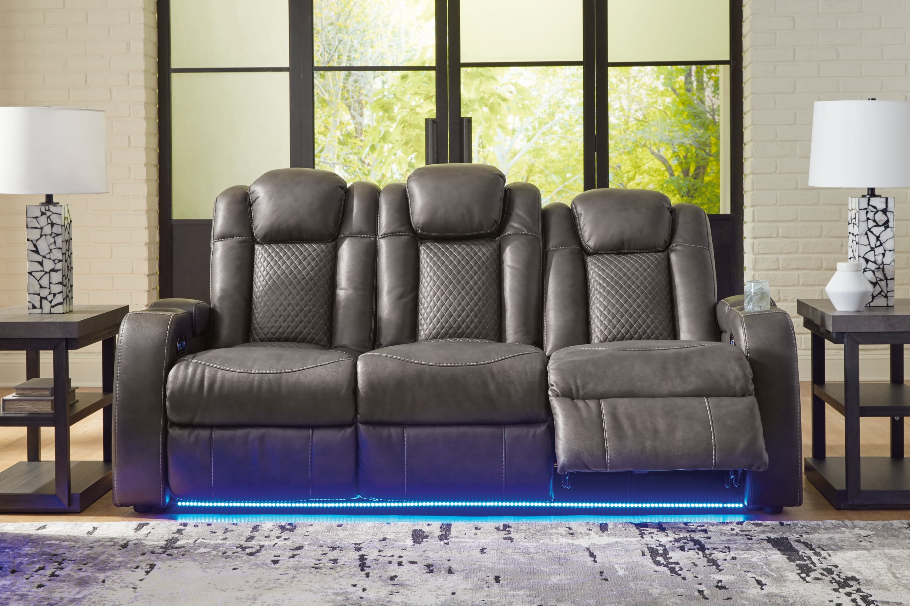 Signature Design by Ashley Fyne-Dyme Power Reclining Sofa