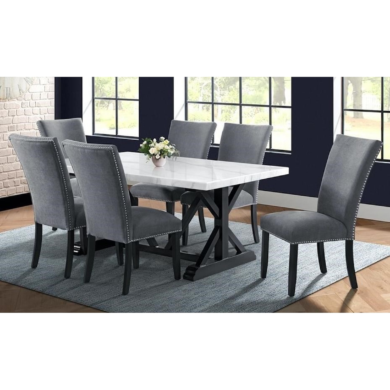 Elements Tuscany Marble Dining Table