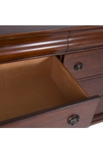 Liberty Furniture Rustic Traditions Transitional Eight-Drawer Dresser with Antique Brass Hardware