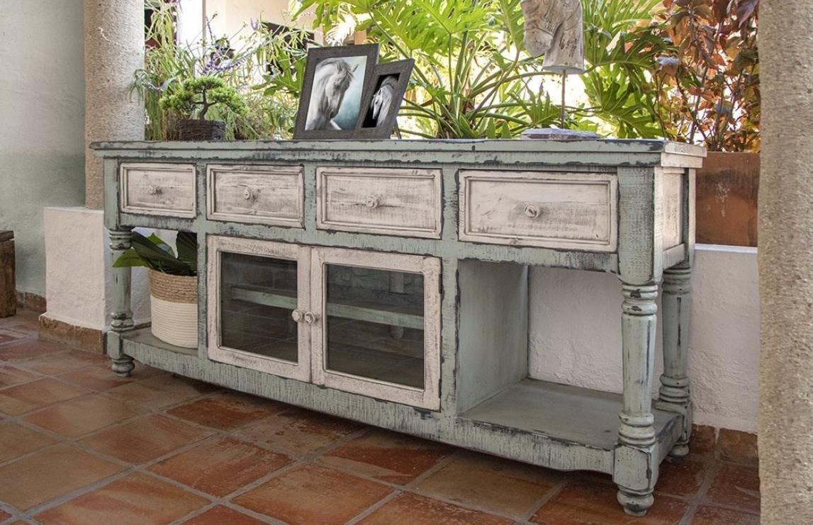 Uprooted Aruba 70" 4-Drawer TV Stand