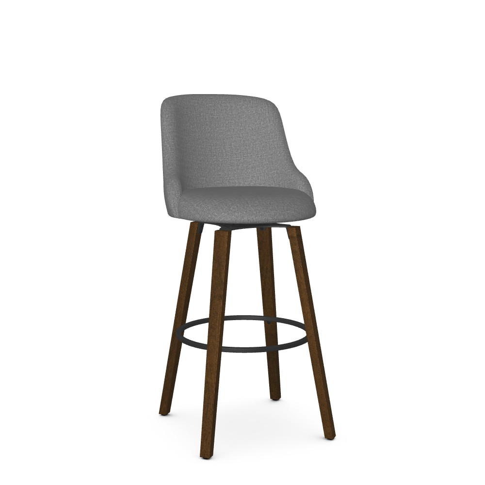 Upholstered Swivel Bar Stool