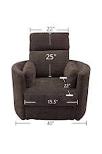 Parker Living Radius Casual Power Swivel Glider Recliner with USB Port