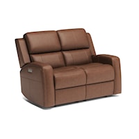 Power Reclining Loveseat with Power Headrests and Lumbar