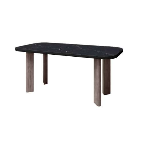 84" Rectangular Counter Table - Hickory/Onyx