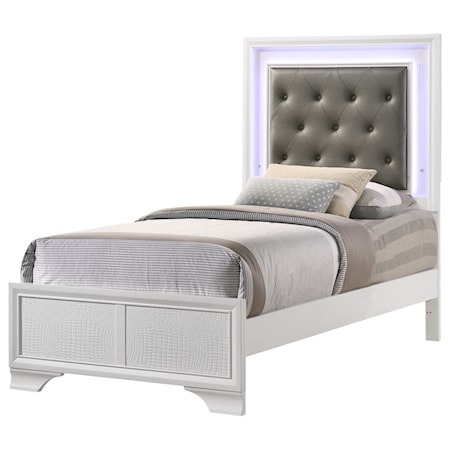 Upholstered Twin Bed