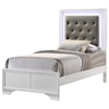 Crown Mark Lyssa Upholstered Twin Bed