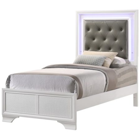 Upholstered Twin Bed