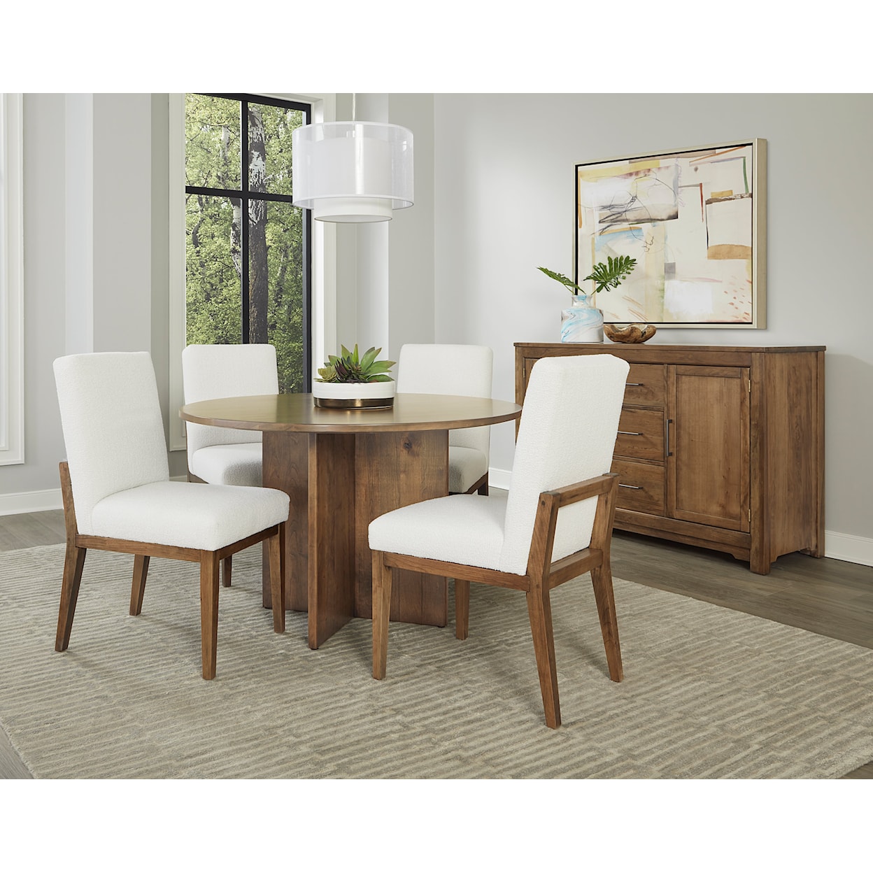 Vaughan Bassett Crafted Cherry - Medium Round Dining Table