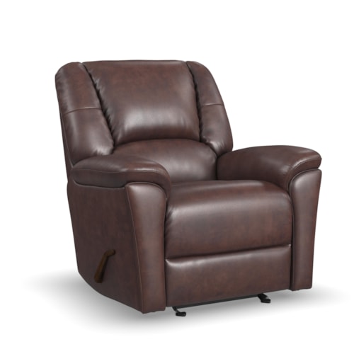 Plush Gliding Recliner with Removable Back