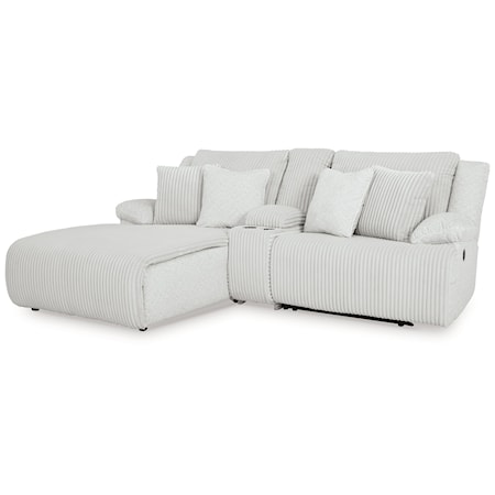 3-Piece Reclining Sectional Sofa With Chaise