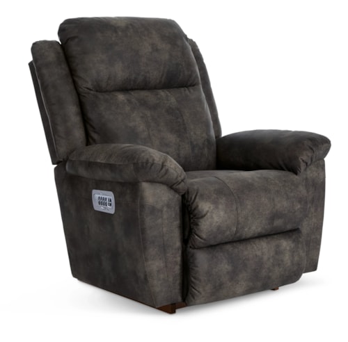 Casual Power Wall Recliner with Power Headrest & Lumbar