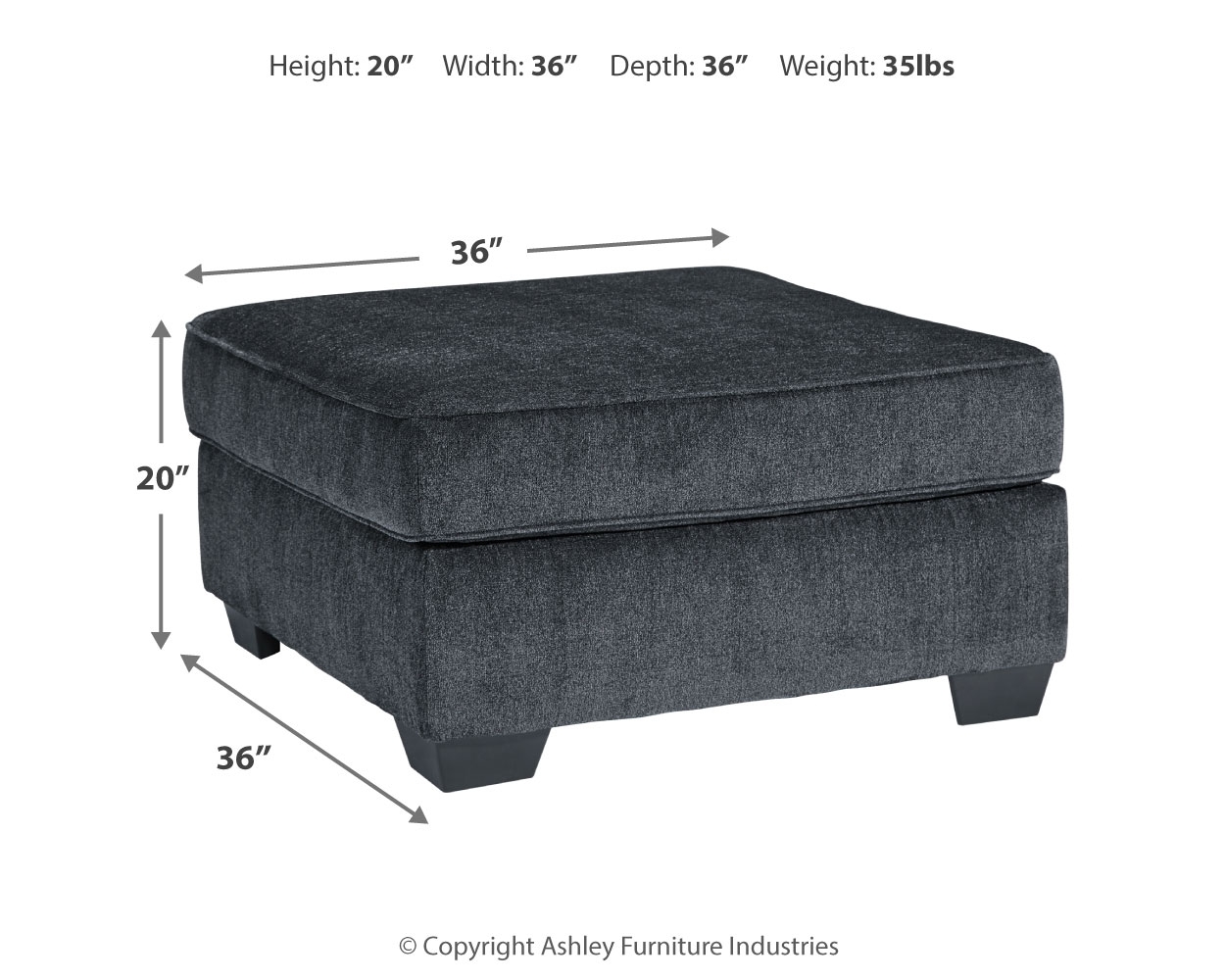 Oversized Accent Ottoman