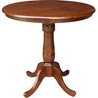 Transitional 36" Pedestal Table