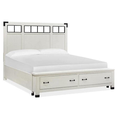 Queen Panel Storage Bed