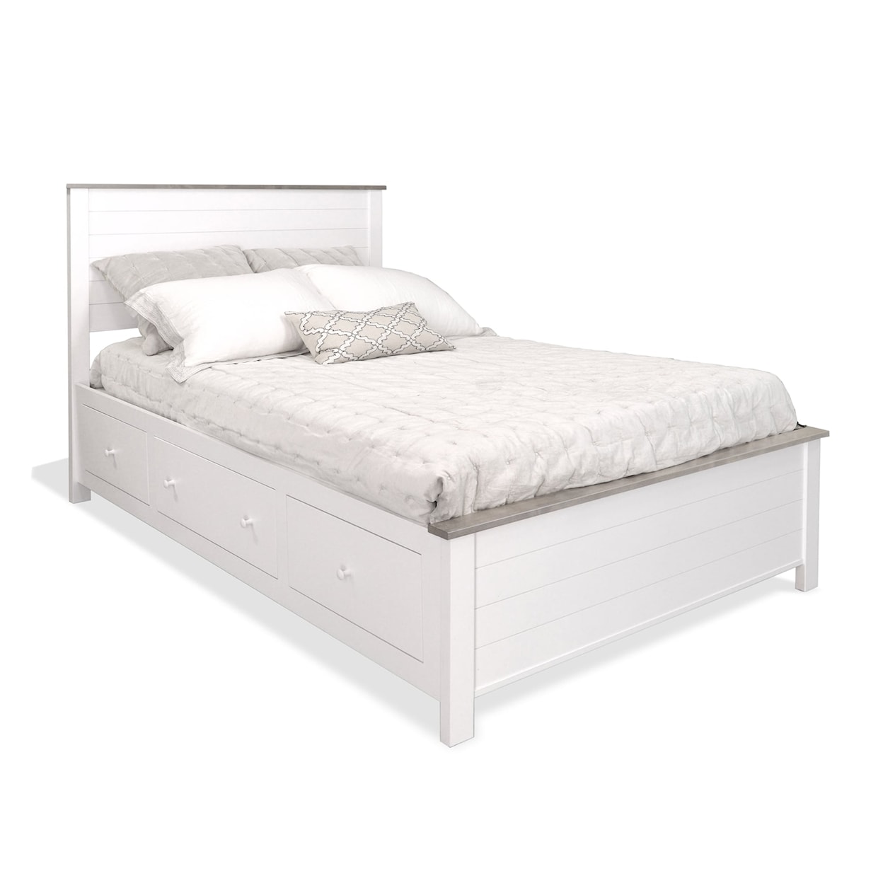 Archbold Furniture Portland Full Panel Storage Shiplap Bed