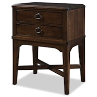 Transitional 2-Drawer Nightstand with Soft-Close Drawers