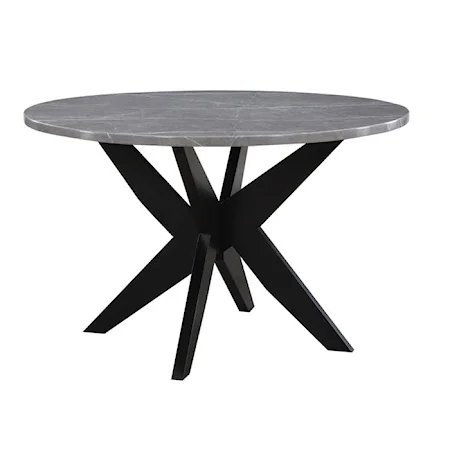 Amy Contemporary Faux Marble Dining Table