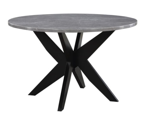 Amy Contemporary Faux Marble Dining Table