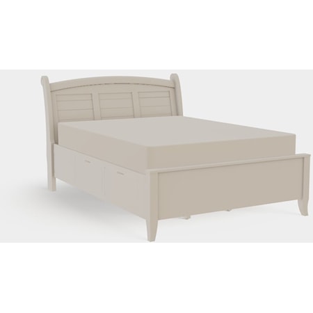 Queen Arched Panel Bed with Left Drawerside