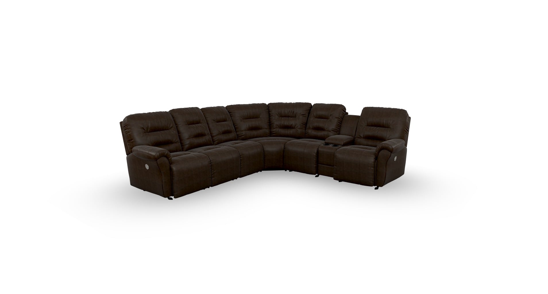 5 seat best sale reclining sectional