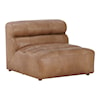 Moe's Home Collection Ramsay Ramsay Leather Slipper Chair Tan