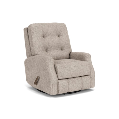 Button Tufted Swivel Glider Recliner