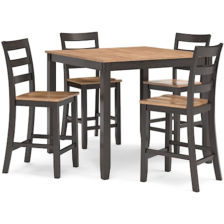 5-Piece Casual Counter Height Dining Set