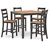 Signature Design by Ashley Gesthaven Counter Height Dining Table Set (Set Of 5)