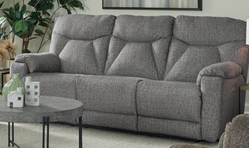 Power Headrest Double Reclining Sofa with Next Level
