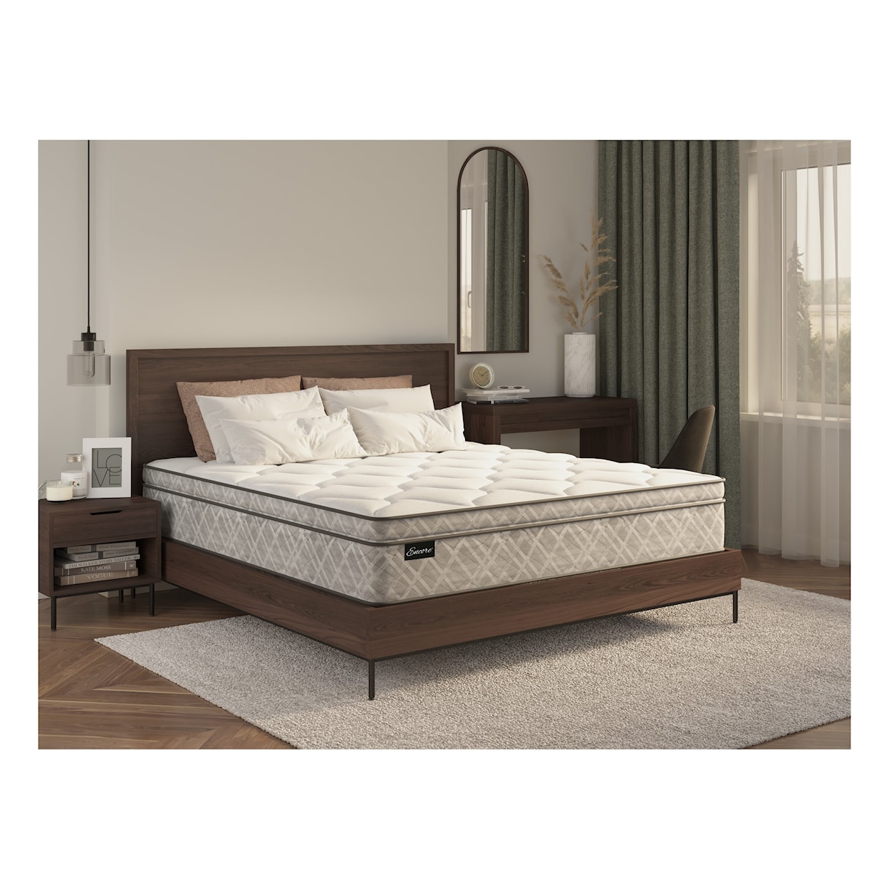 Sherwood Bedding Starbright Pillow Top Queen Soft Mattress