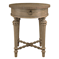 Transitional Oval End Table